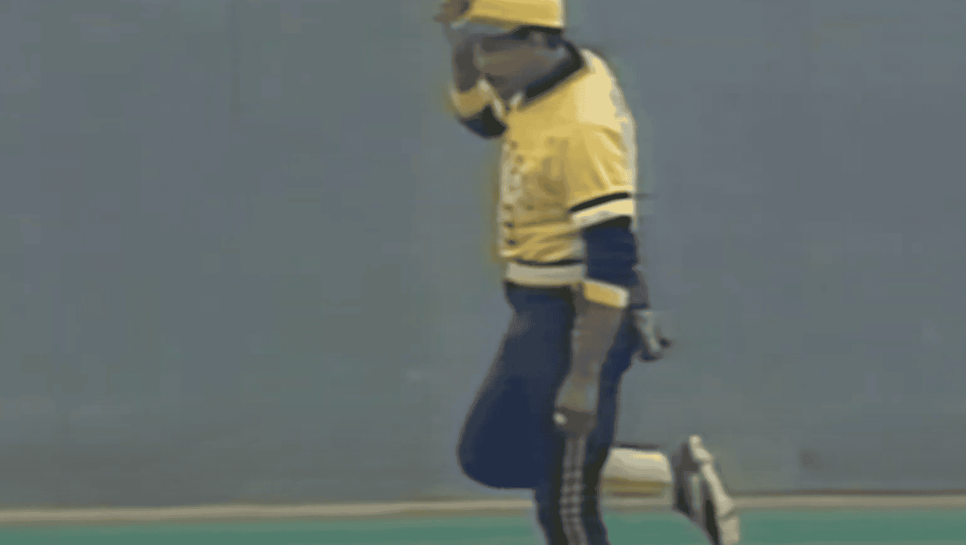 Image of Willie Stargell celebrating with teammates, highlighting his legacy in "We Are Family."